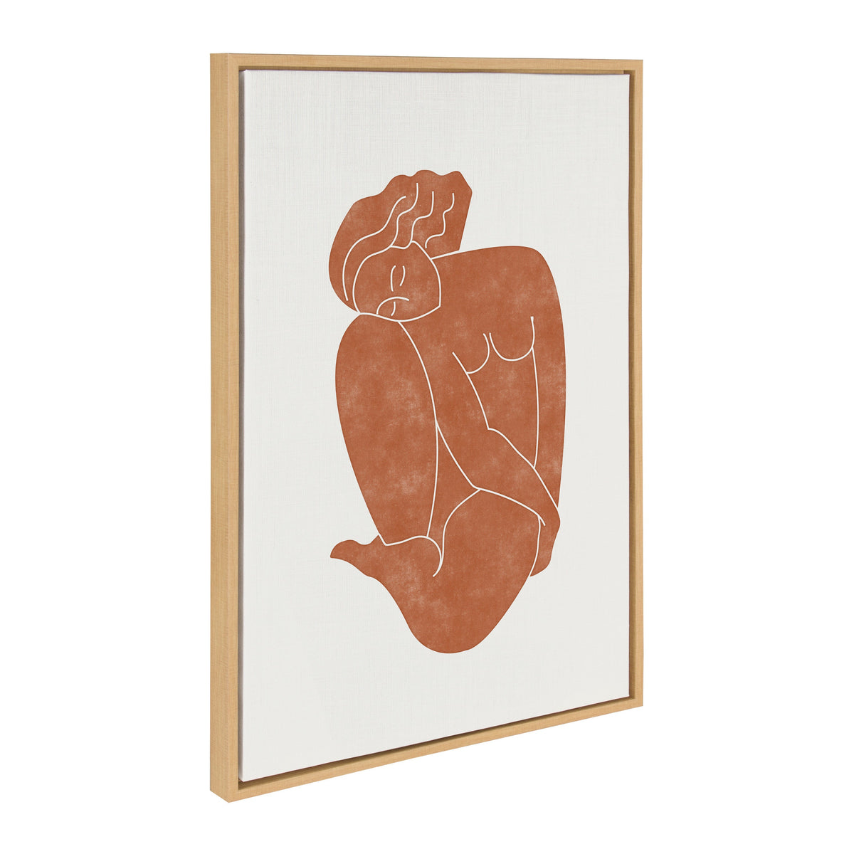 Sylvie Figurine Framed Canvas by Alexander Ginzburg