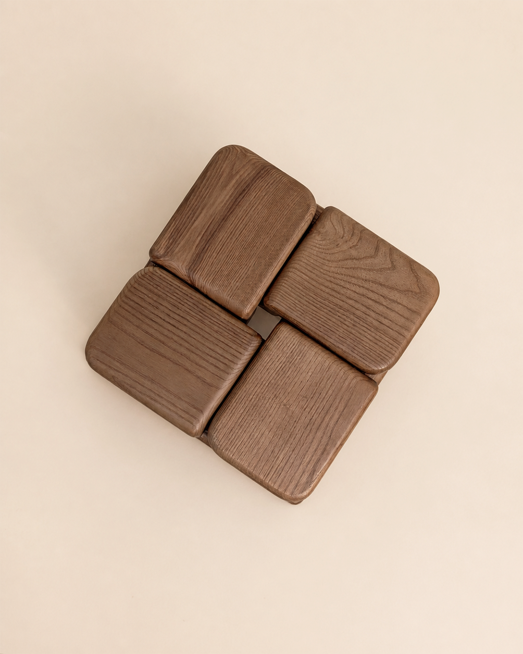 THE KNOT STOOL Walnut Tinted Ash by Luis Gimeno image 3