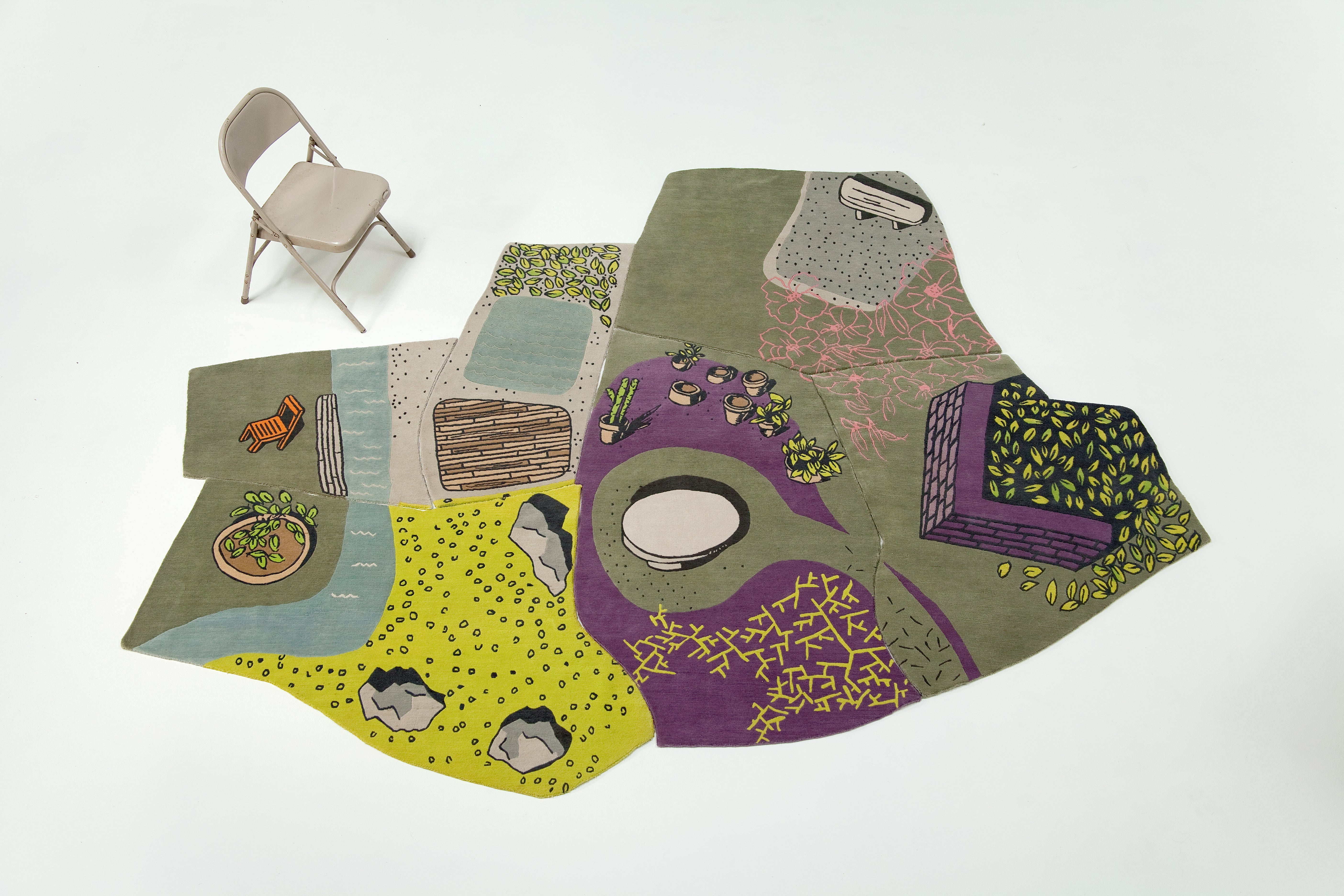 "Non-Flying Carpet" - Limited Edition Handmade Nepalese Wool Rug - image 7