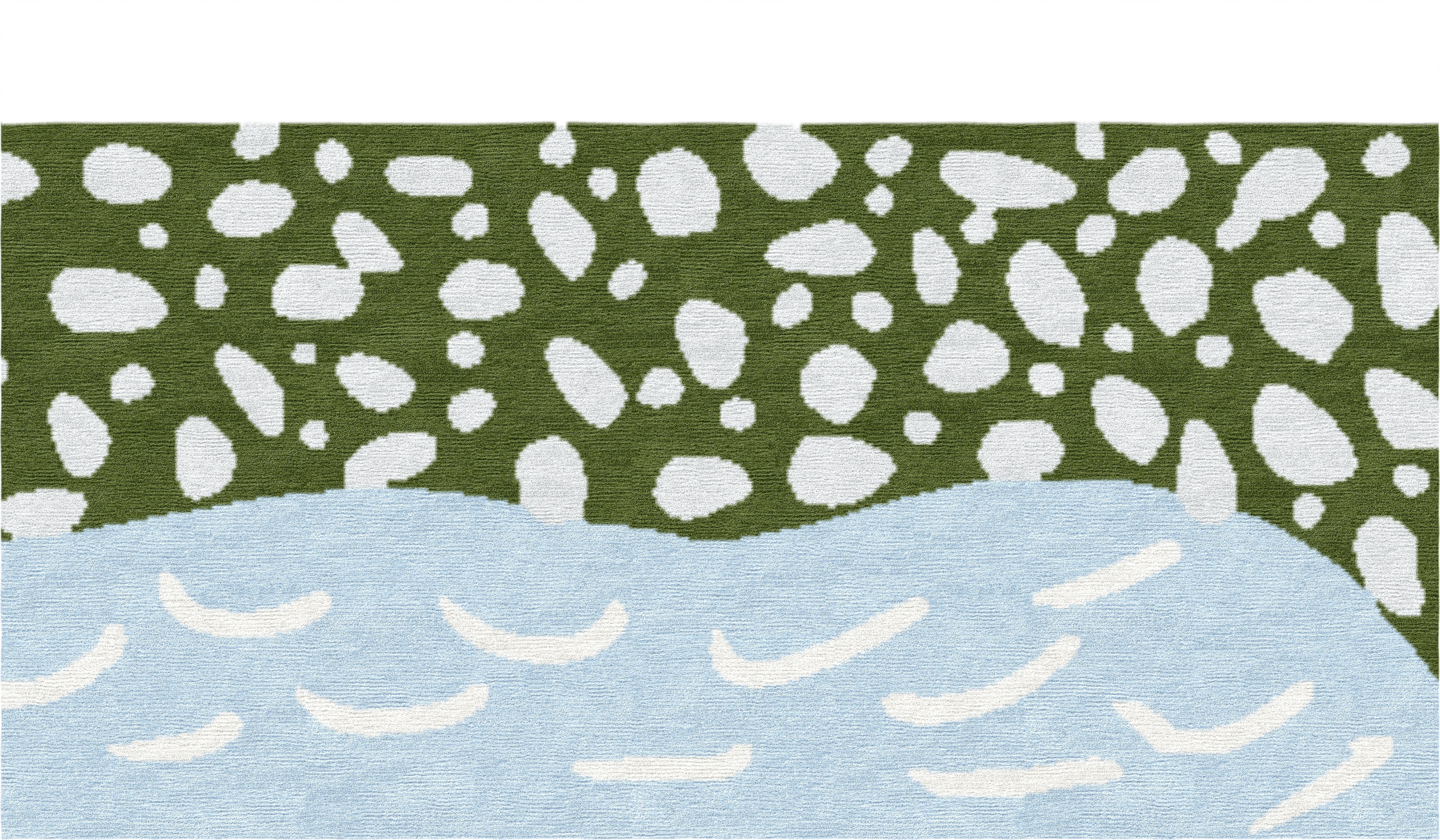 "The Turn" - River Bend L-Shaped Hand-Knotted Wool Runner, Made - image 3