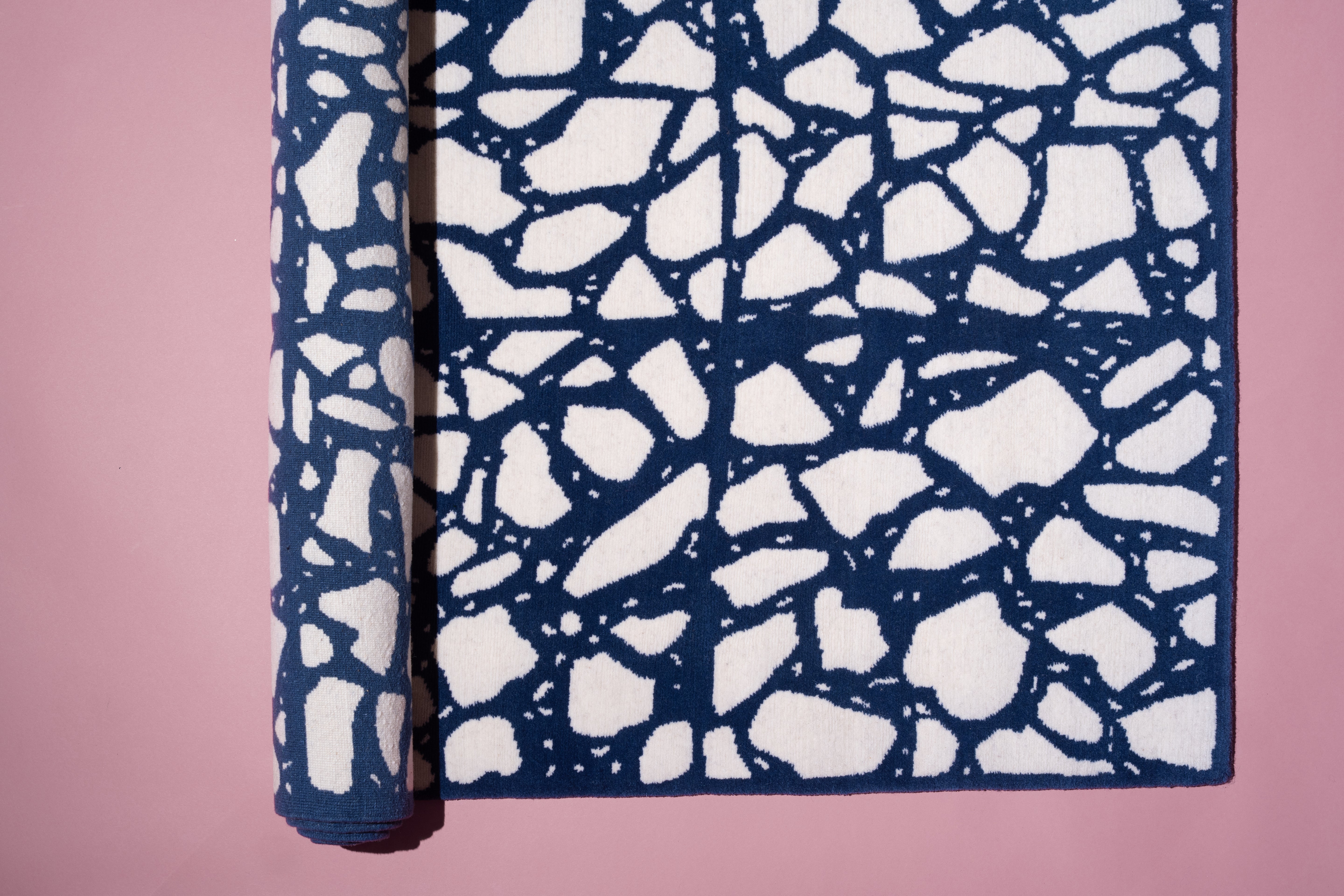 "Lecce" - Handmade Nepalese Wool Rug, Mediterraneo Terrazzo - image 6