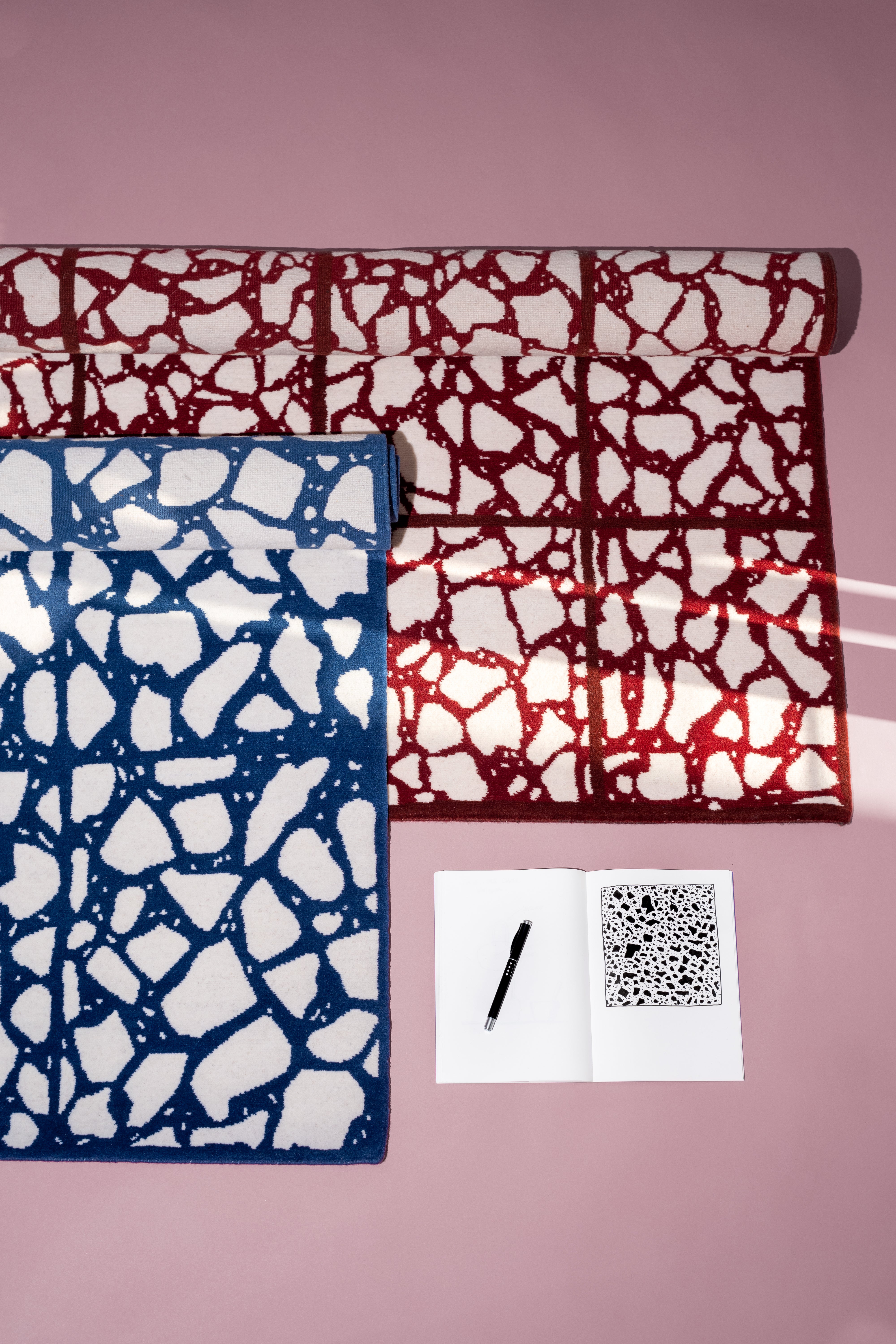 "Lecce" - Handmade Nepalese Wool Rug, Mediterraneo Terrazzo - image 4