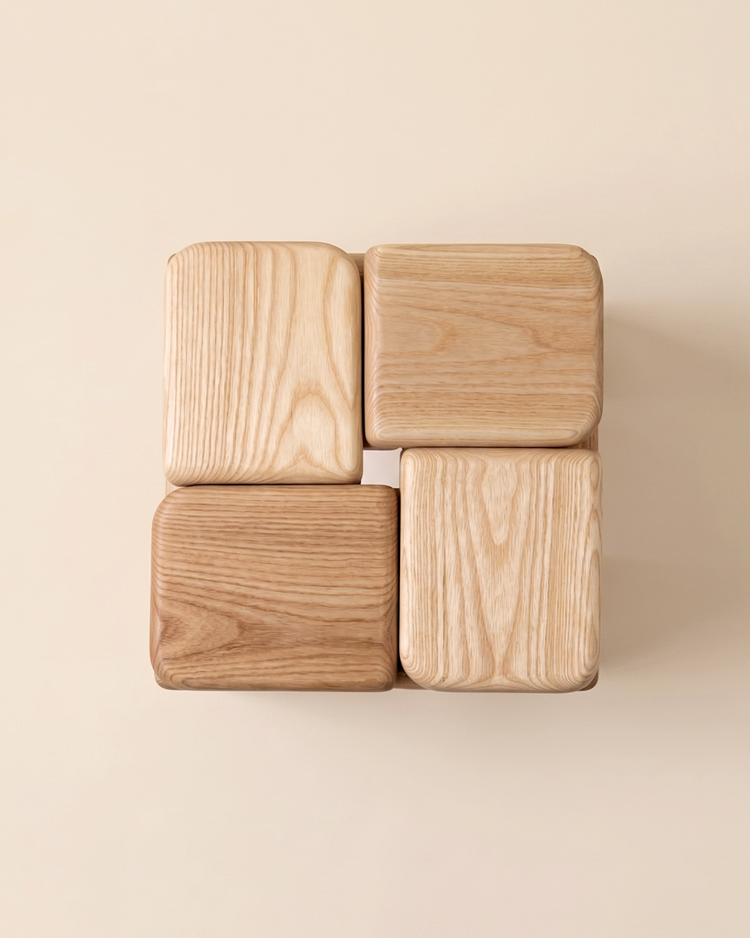 THE KNOT STOOL Natural Ash by Luis Gimeno image 5