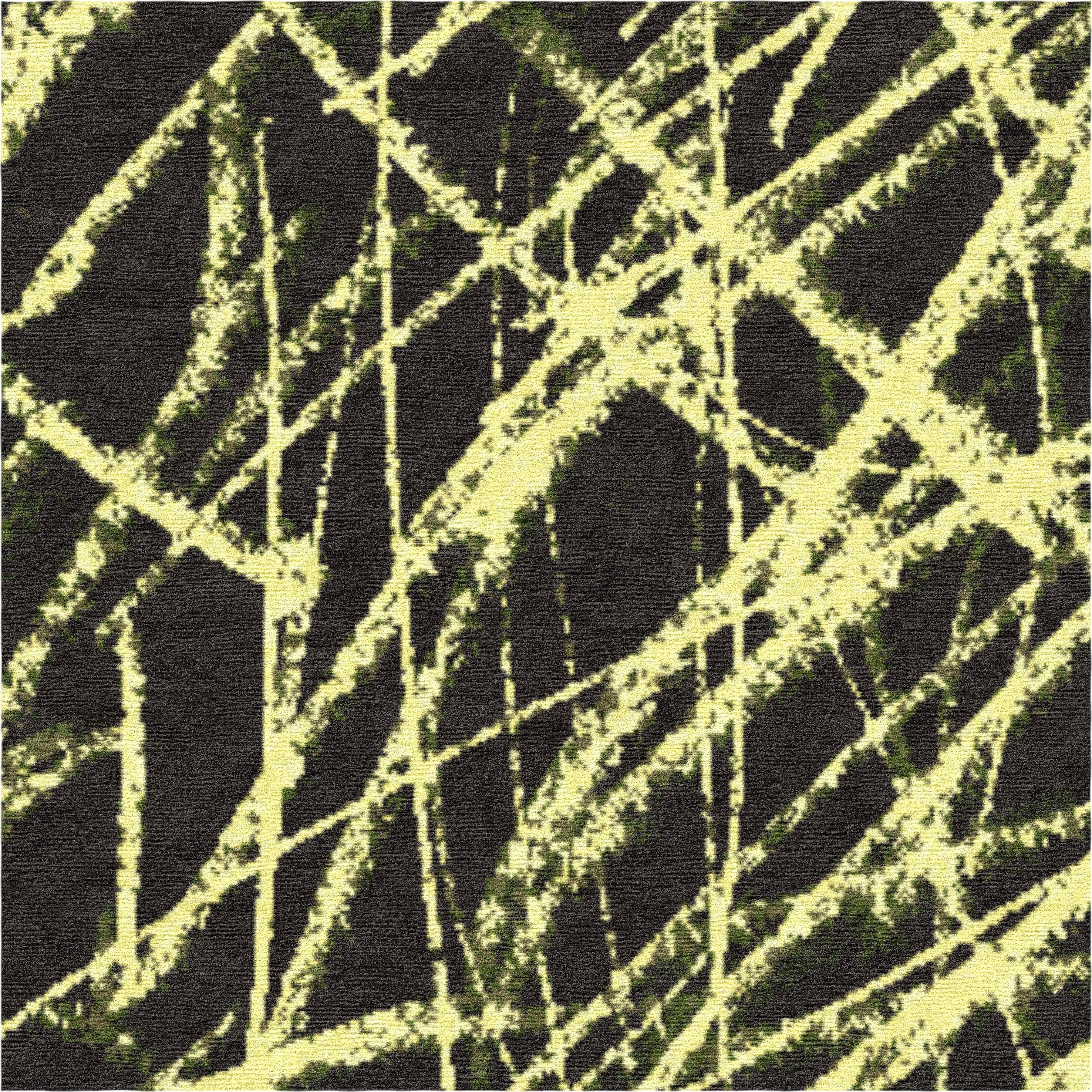 "Room for Ritual" - Butter Yellow Hand-Knotted Floral Rug in