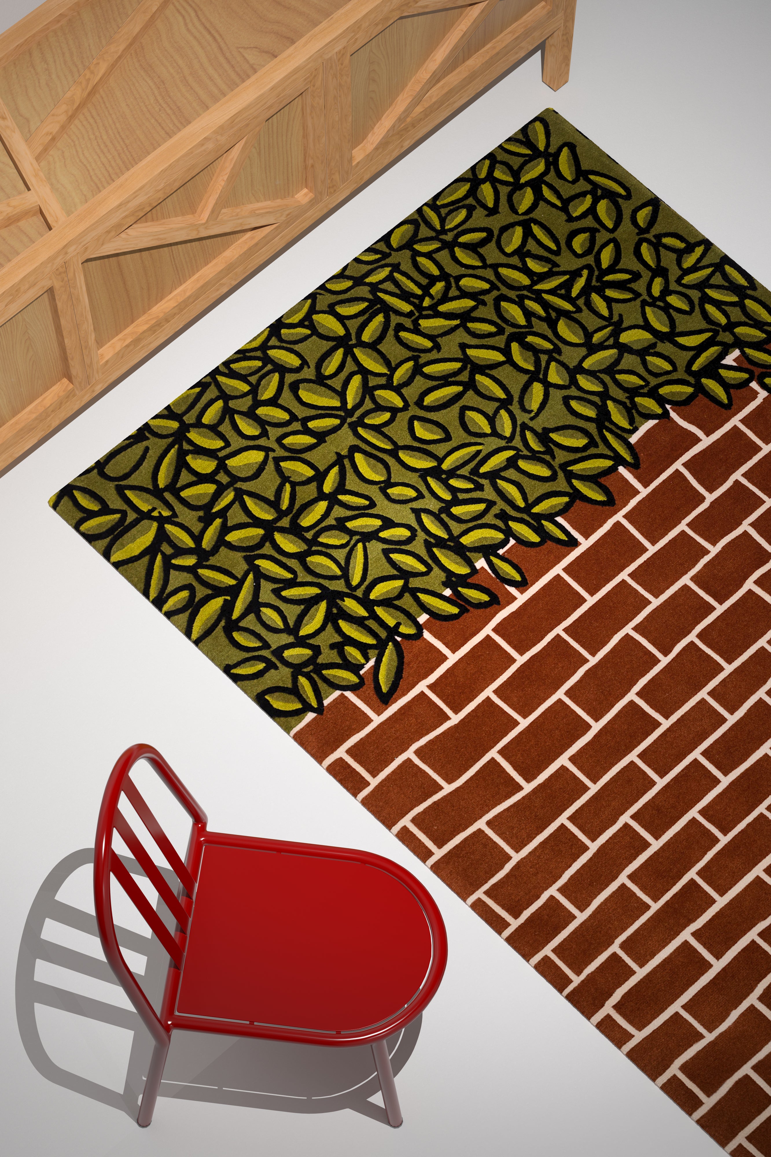 "Secret Garden" - Handmade Nepalese Wool Rug, Secret Gardens - image 2