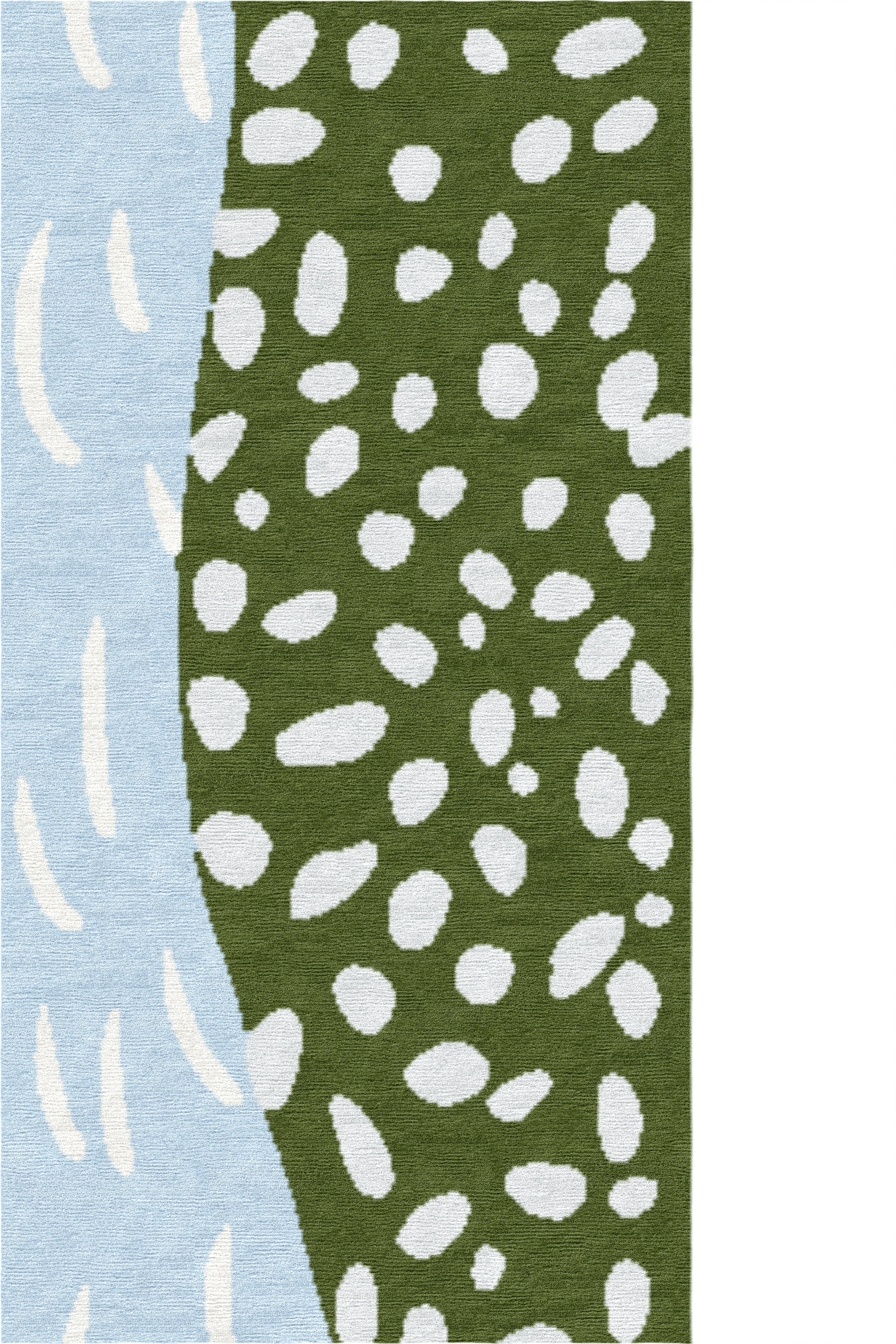"The Turn" - River Bend L-Shaped Hand-Knotted Wool Runner, Made