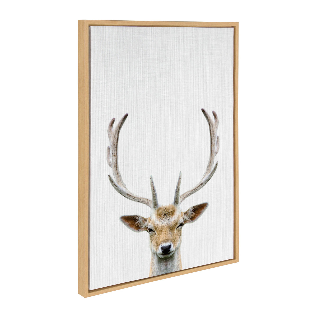 Sylvie Deer Color Framed Canvas by Simon Te of Tai Prints