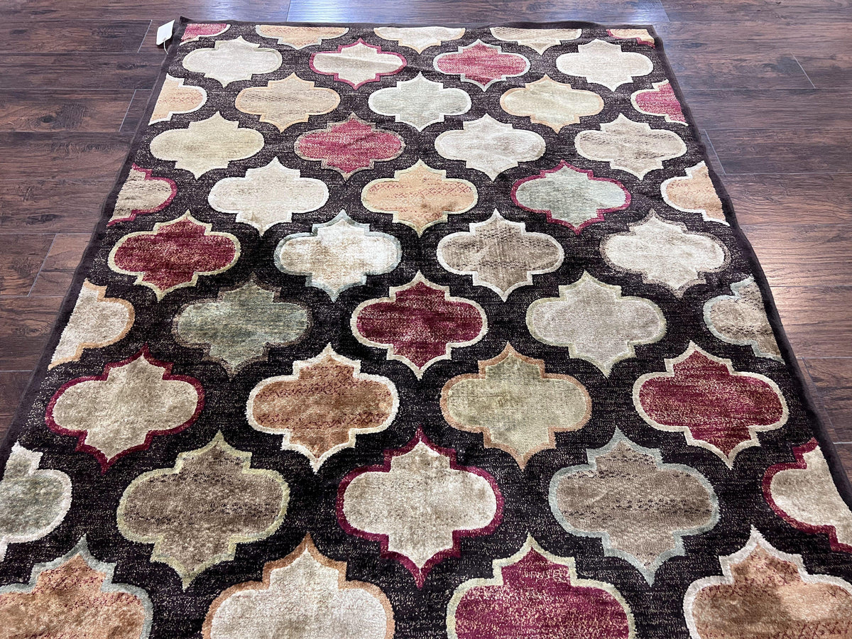 Panel Design Rug 5x7, Multicolor Contemporary Area Rug, Small Living Room Rug - Jewel Rugs, view 13