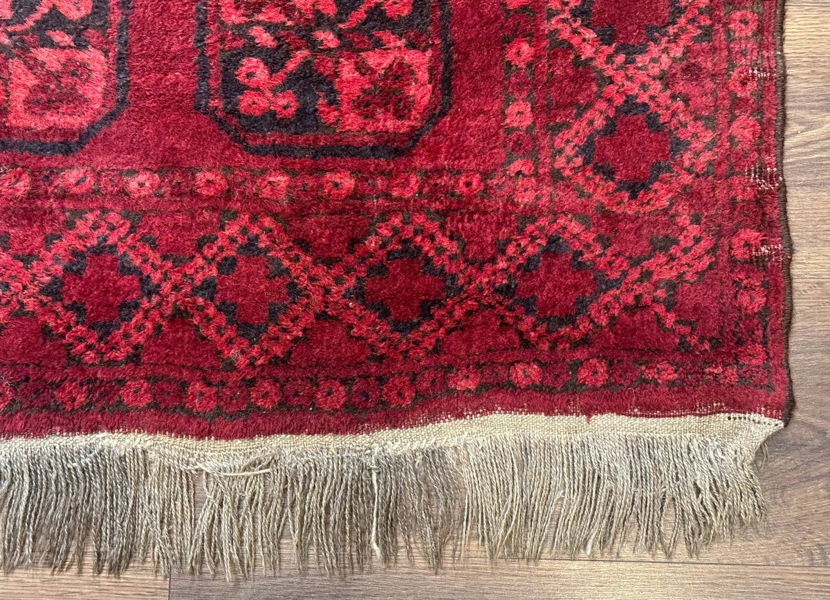 Afghan Turkoman Bokhara Bashir Rug 3x6, Red - Jewel Rugs, view 10