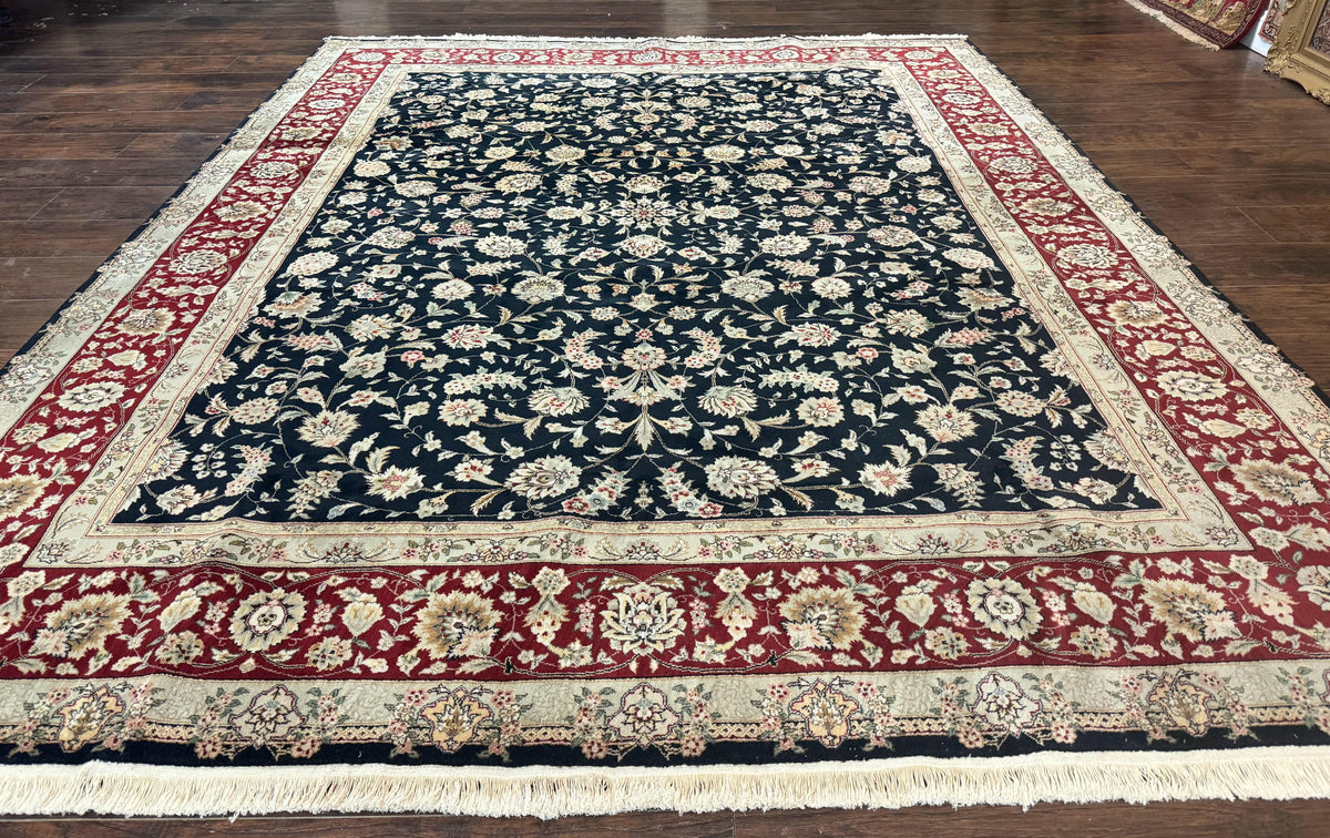 Black Pak Persian Rug 8x10, Floral Allover - Jewel Rugs, view 2