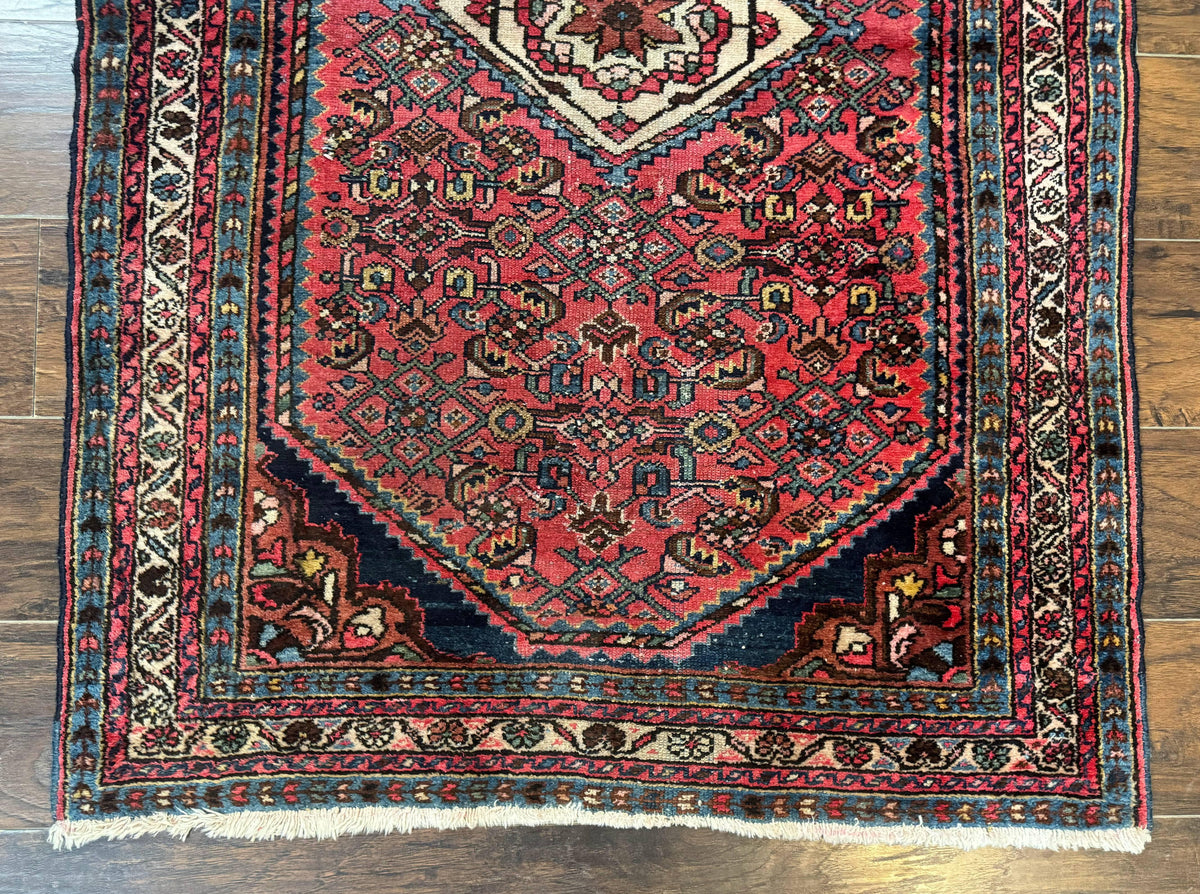 Antique Persian Tribal Rug 3.6 x 5, Hamadan Angelas Rug - Jewel Rugs, view 6