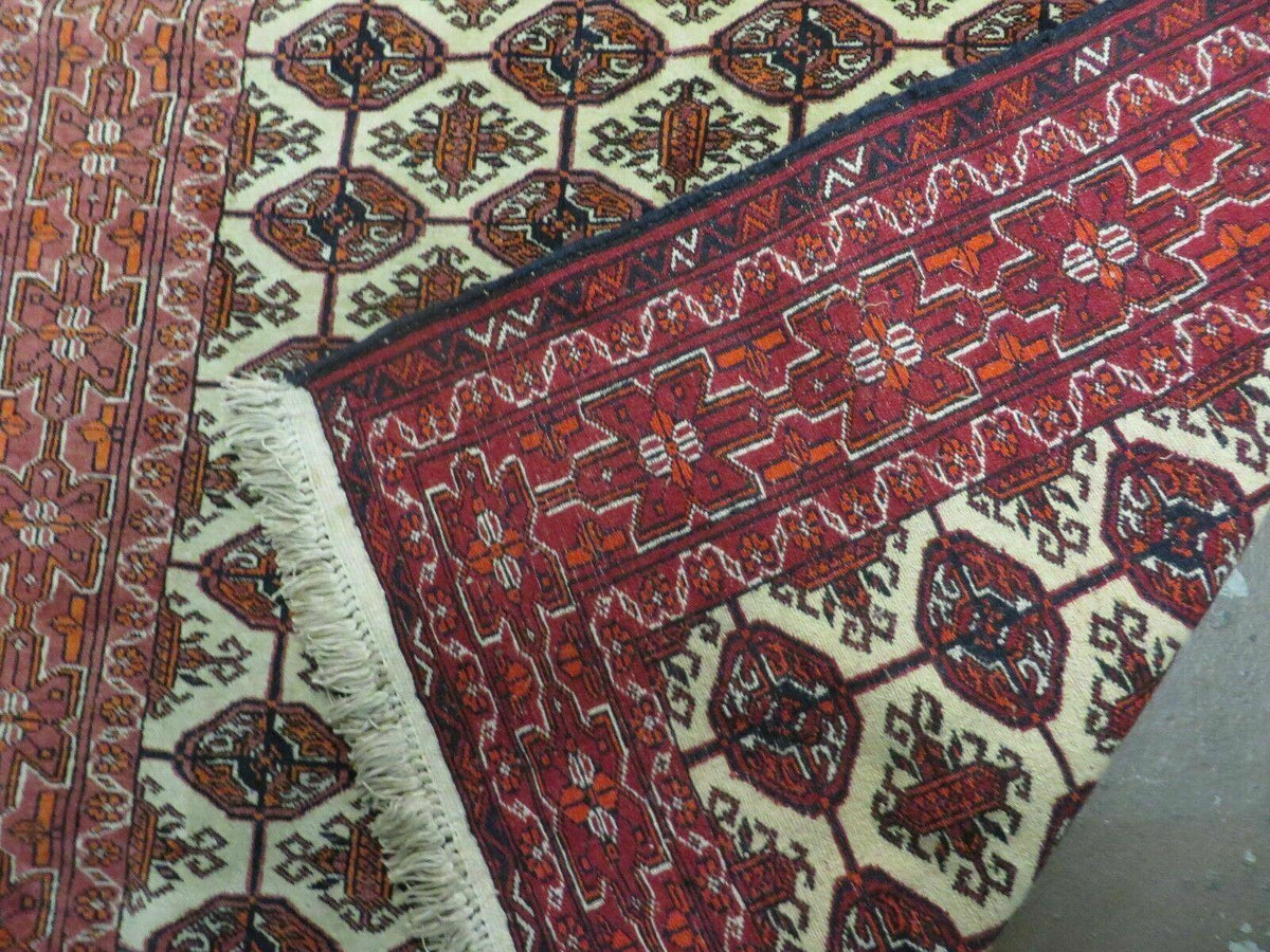4' X 6' Handmade Finely Knotted Pakistan Turkoman Bokhara Wool Rug Nice - Jewel Rugs, view 11