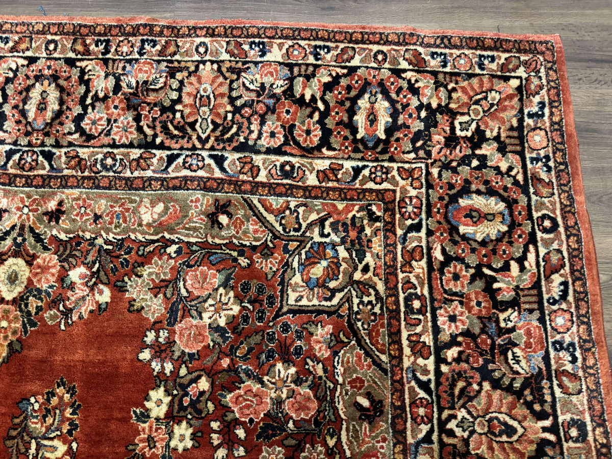 Antique Persian Sarouk Rug 9x12 - Jewel Rugs, view 7
