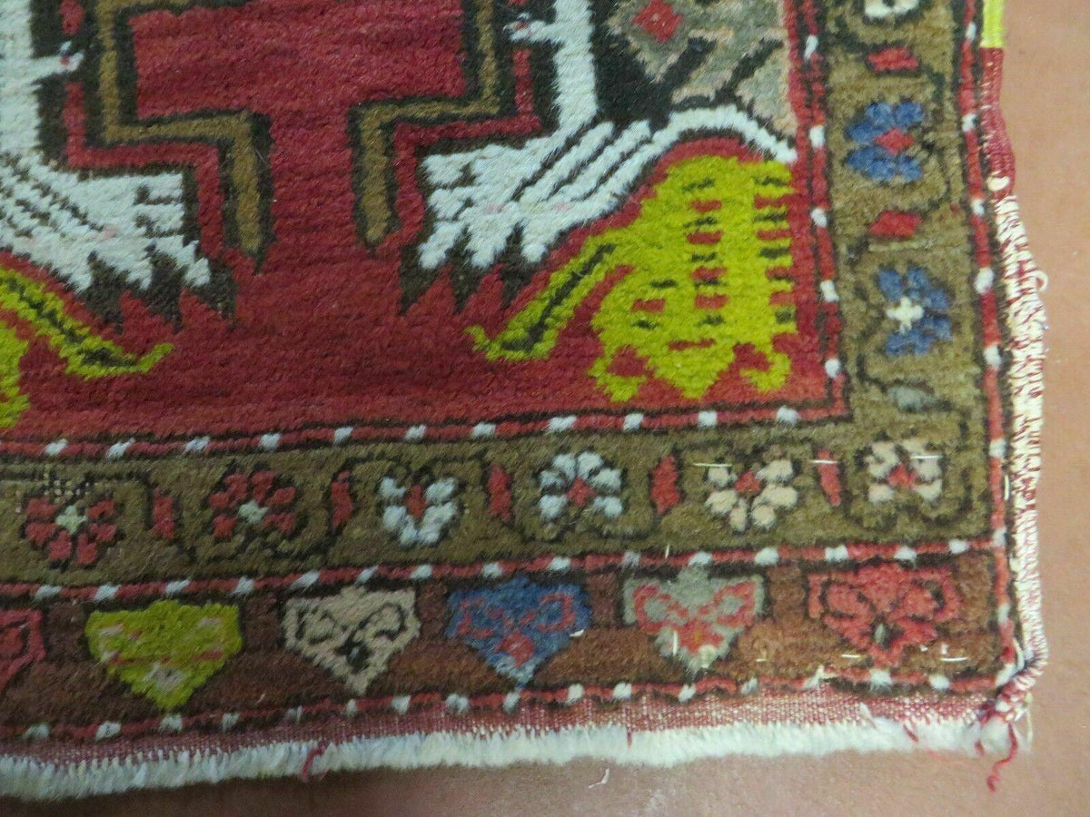 20" X 38" Antique Handmade Turkish Oushak Oshak Yastik Wool Rug Mat Turkey Nice - Jewel Rugs, view 10