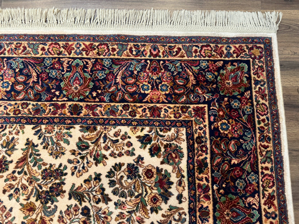 Karastan Rug 8.8 x 10.6 Ivory Sarouk #700/760, Wool Discontinued Original 700 Series - Jewel Rugs, view 7