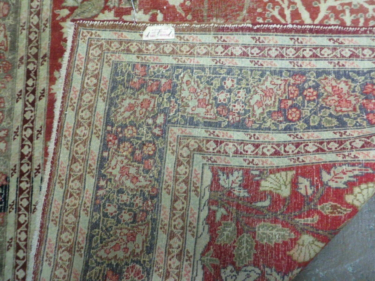 4' X 6' Antique Handmade Turkish Tree Of Life Oriental Wool Rug Birds Red - Jewel Rugs, view 9