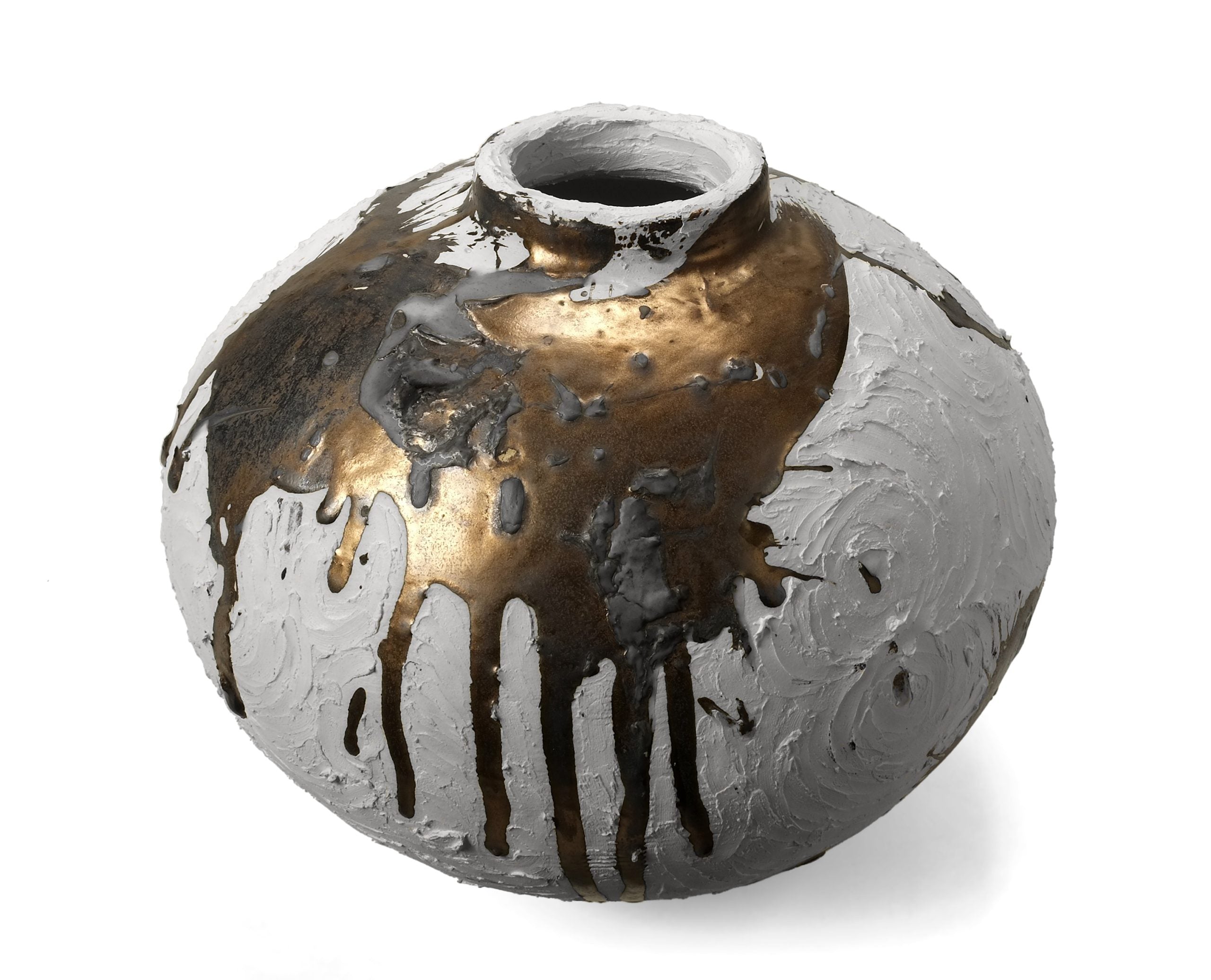 Vessel in White and Gold - No 126 image 2