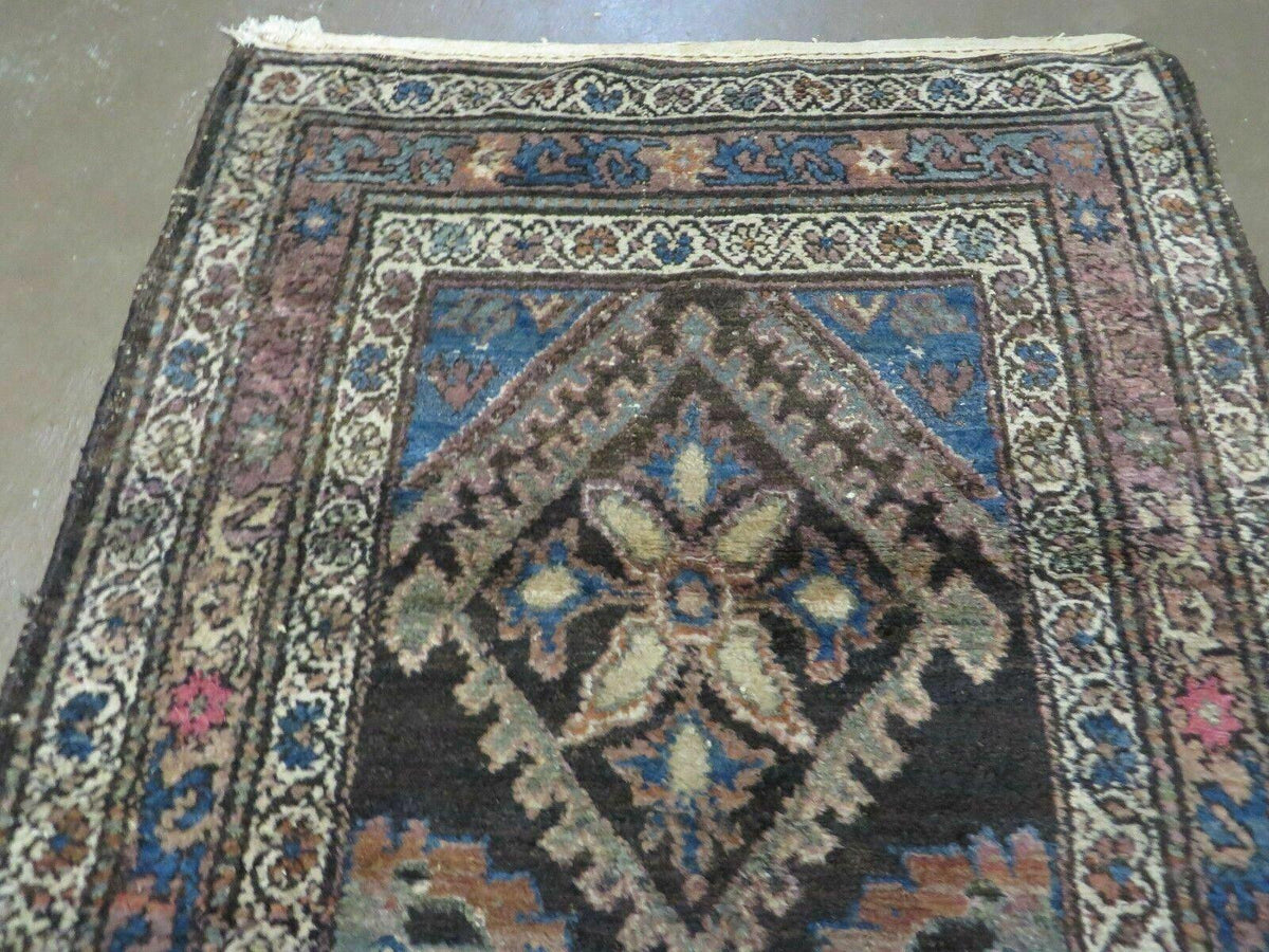 3' X 6' Antique Handmade India Floral Oriental Wool Rug Veg Dyes Nice - Jewel Rugs, view 4