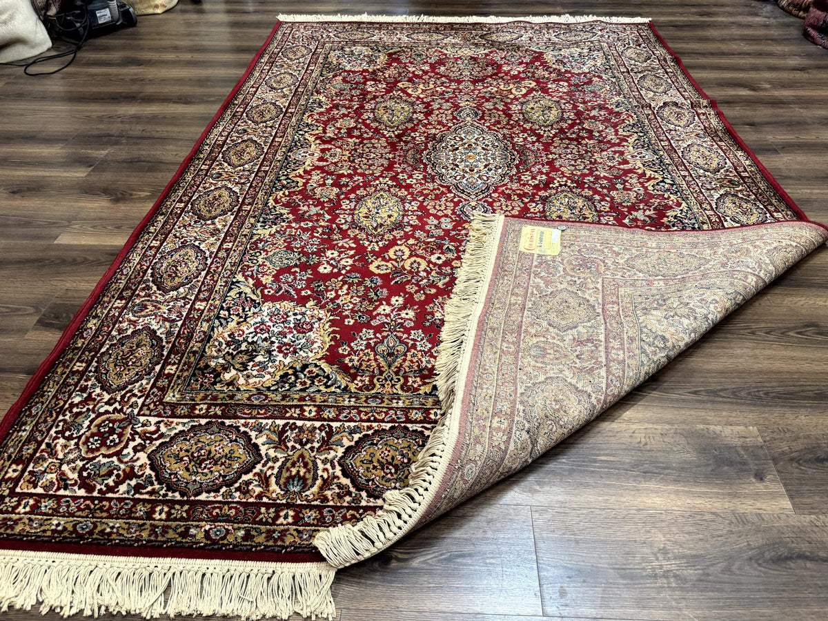 Persian Wool Rug 7x10, Couristan Carpet, Belgium Power Loomed Rug, Red, Floral, Traditional - Jewel Rugs, view 11