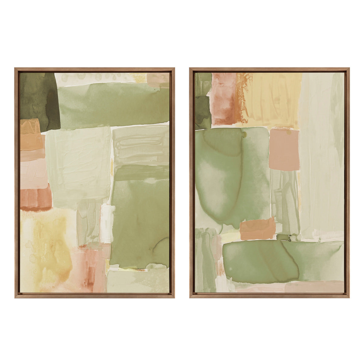 Sylvie United Colors III and IV Framed Canvas Art Set by Amy Lighthall