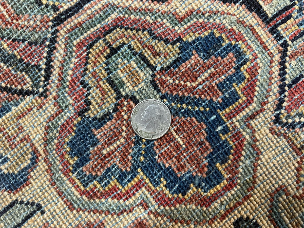 Persian Sarouk Rug 12x17, Wool Hand Knotted Antique Carpet, Dark Red, Traditional Floral Oriental Rug, 12 x 17 Extra Large Handmade Rug - Jewel Rugs, view 10