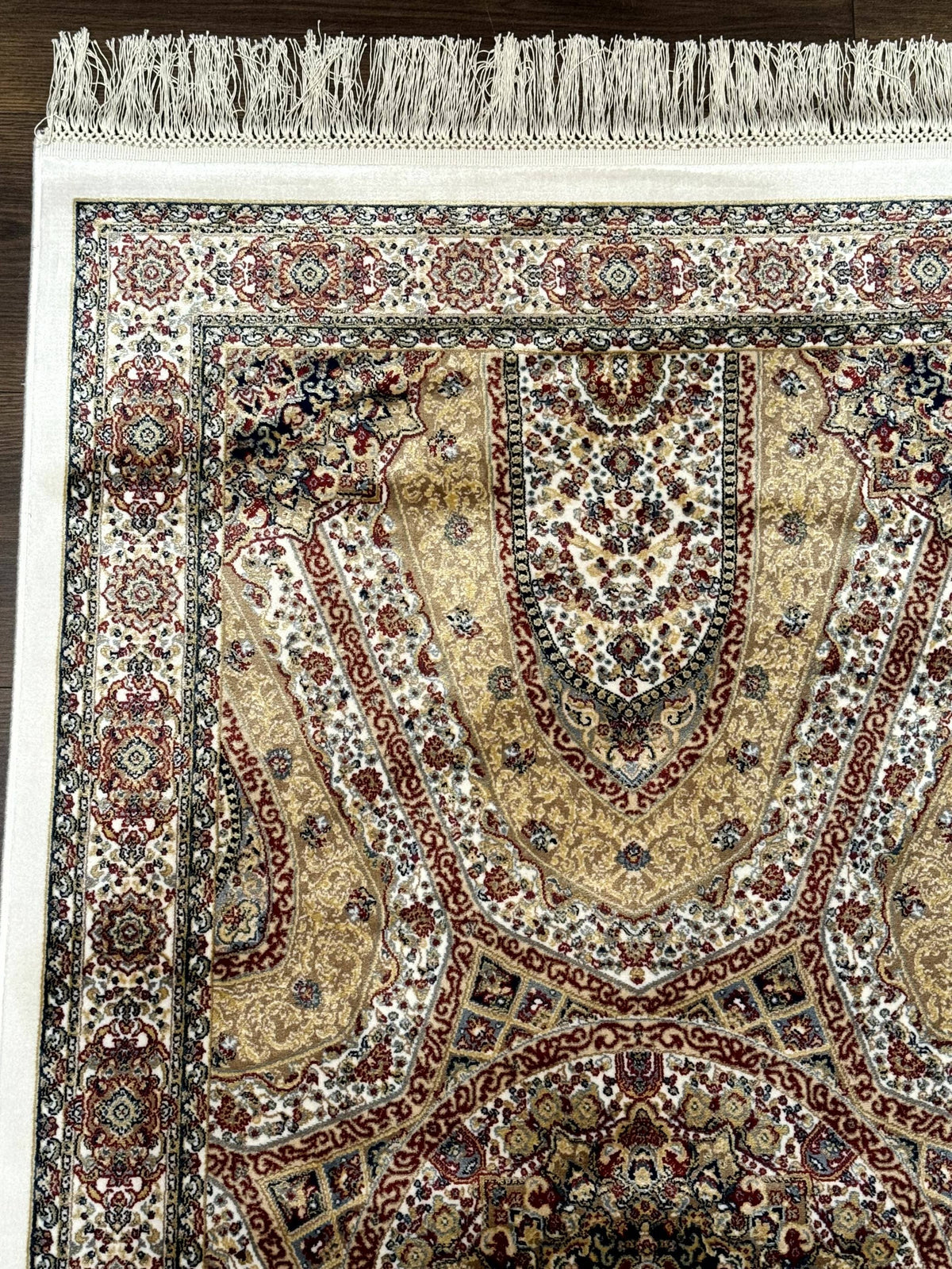 Turkish Silk Runner Rug 2.6 x 12, Hereke Mamluk Runner, Bamboo Silk, New - Jewel Rugs, view 6