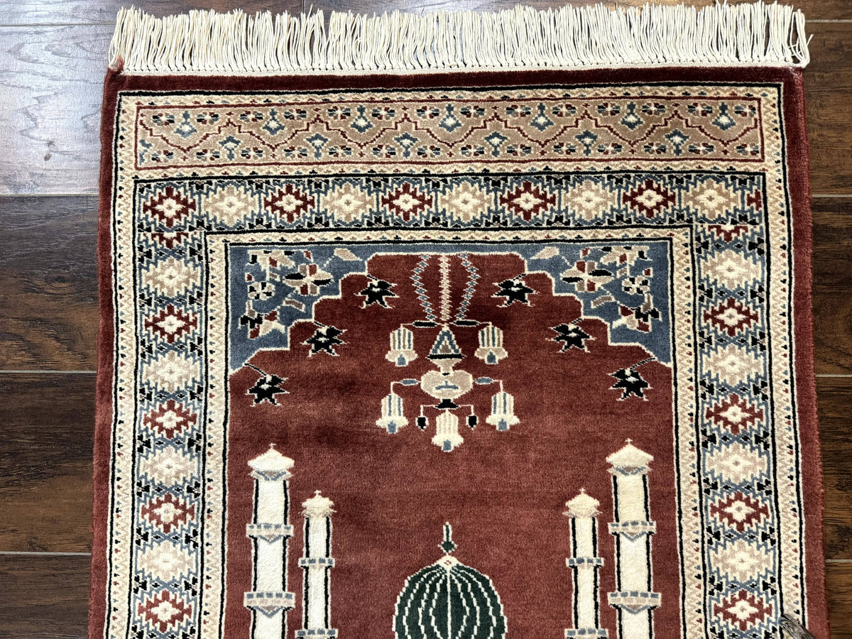 Small Pakistani Bokhara Prayer Rug 2.7 x 4 - Jewel Rugs, view 7