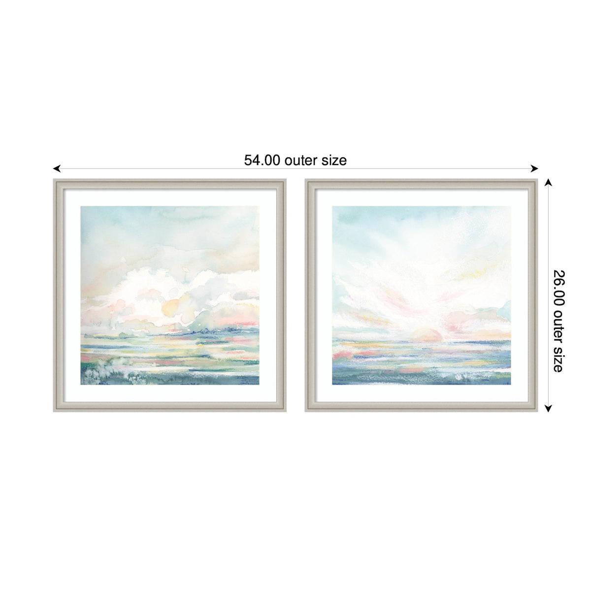 Heavenly Stillness 2 Piece Framed Wall Art Print Set by Julie Maida
