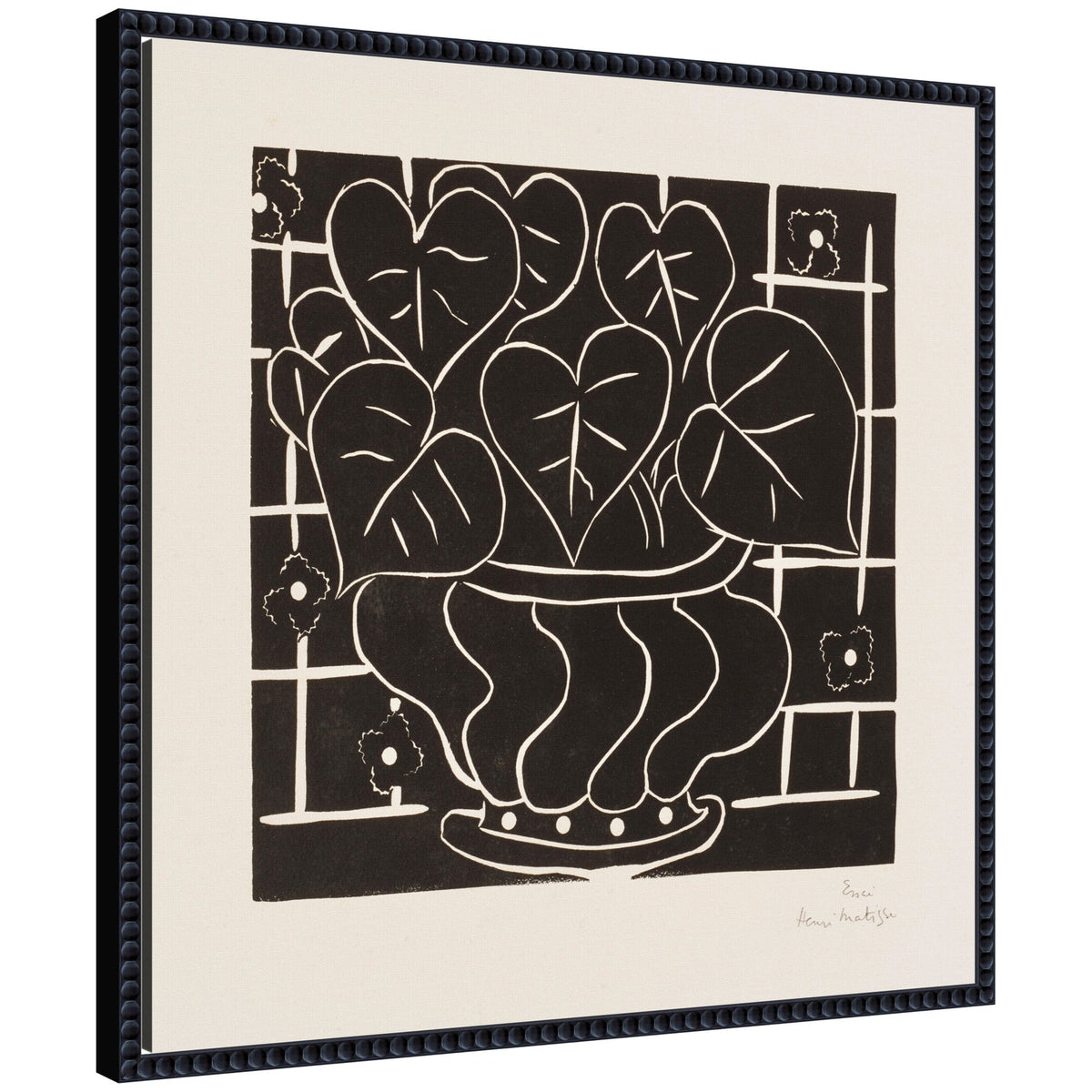 Corbeille de begonias 1938 Henri Matisse by Nostalgia Prints Framed Canvas Wall Art Print