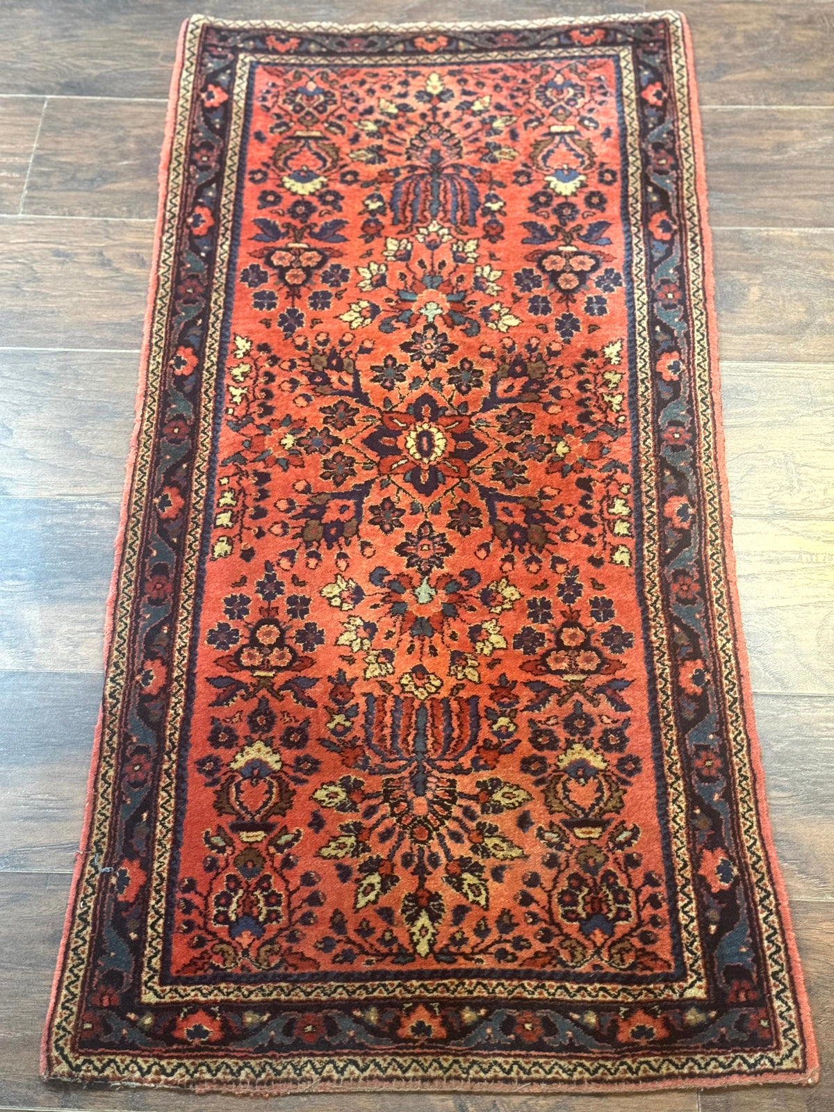 Antique Persian Sarouk Rug 2x4, Red, Fine 260 KPSI - Jewel Rugs, view 3