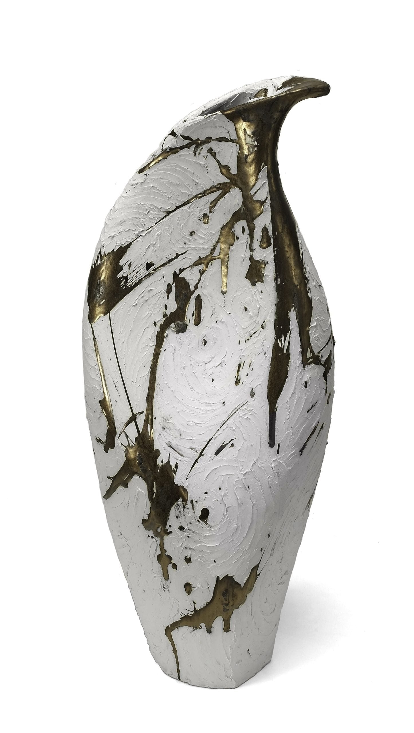 Vessel in White and Gold - No 135 image 1