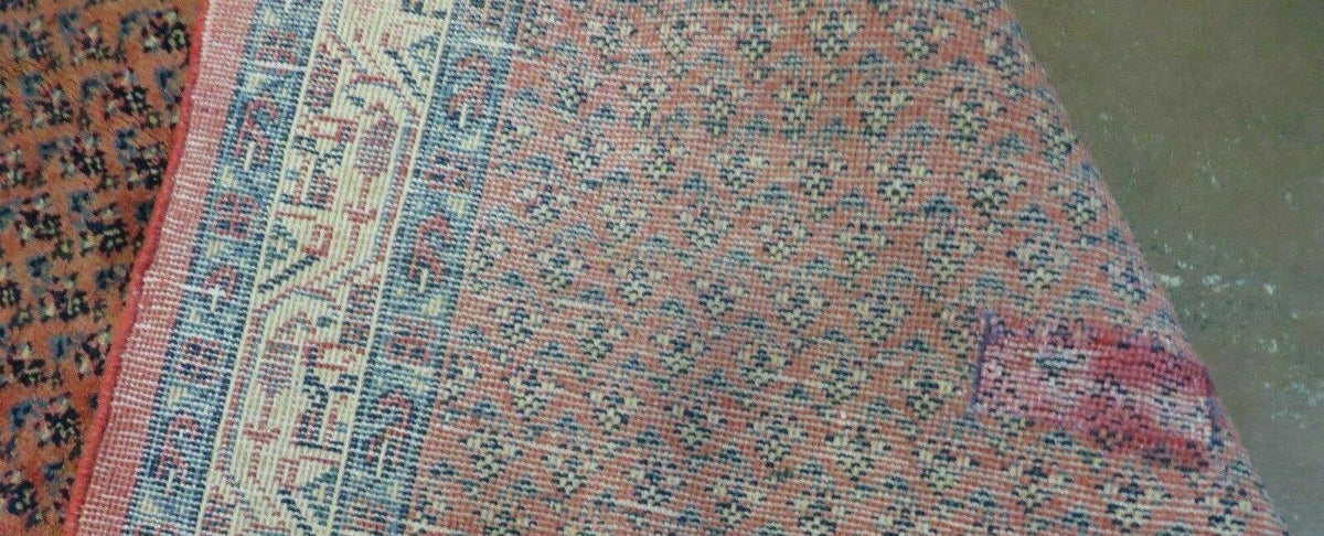 Antique Persian Seraband Runner 3.7 x 11 - Red, Wool, Mir Pattern - Jewel Rugs, view 11
