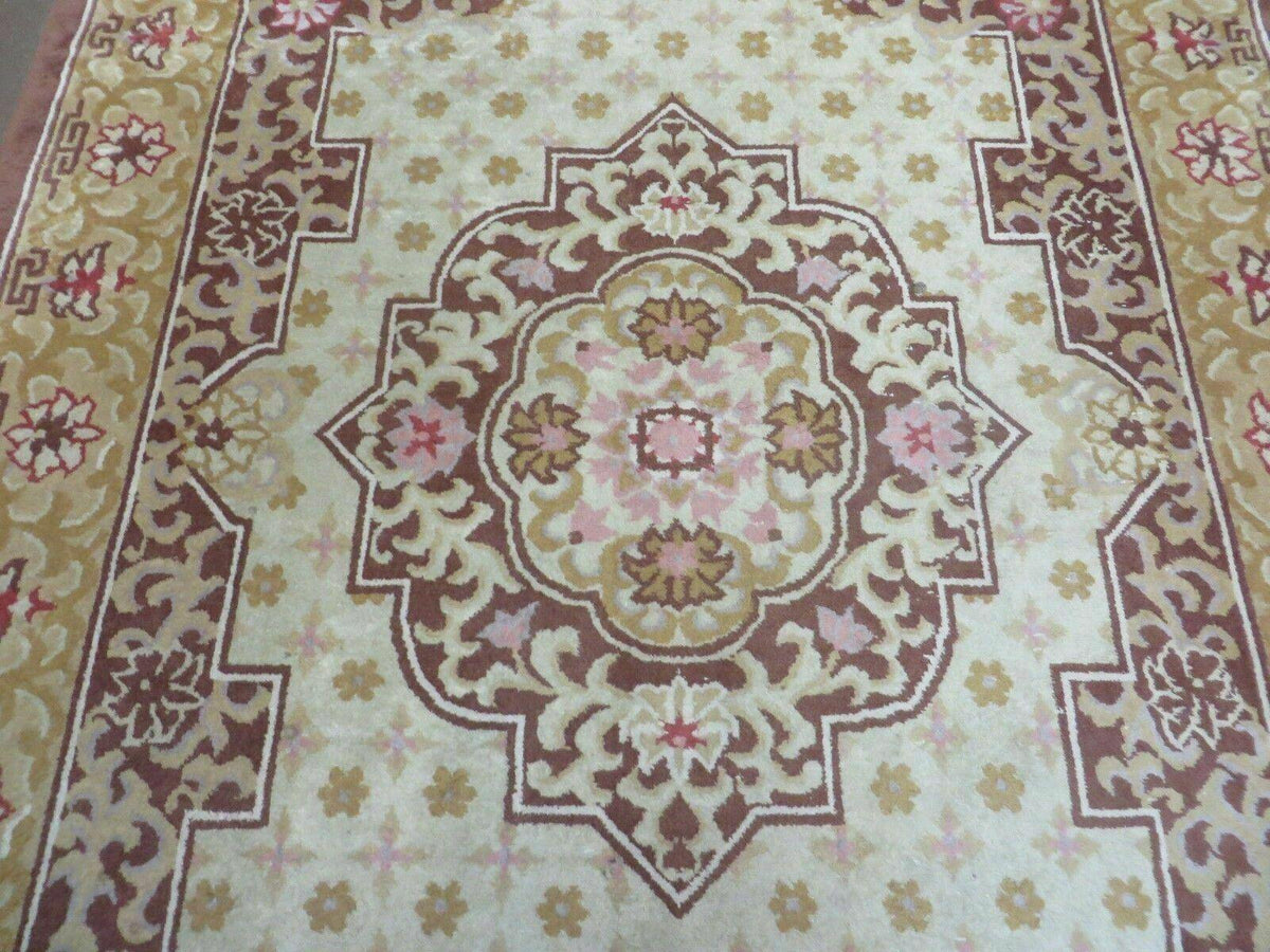 Vintage Chinese Wool Rug 4x6 - Jewel Rugs, view 5