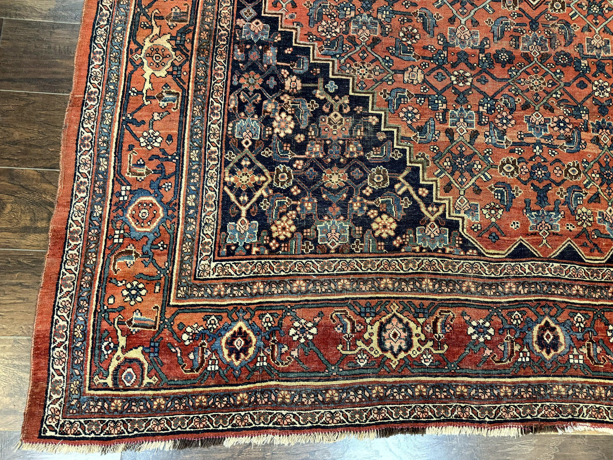 Antique Persian Bidjar Rug 8x12, Rare Persian Carpet - Jewel Rugs, view 9