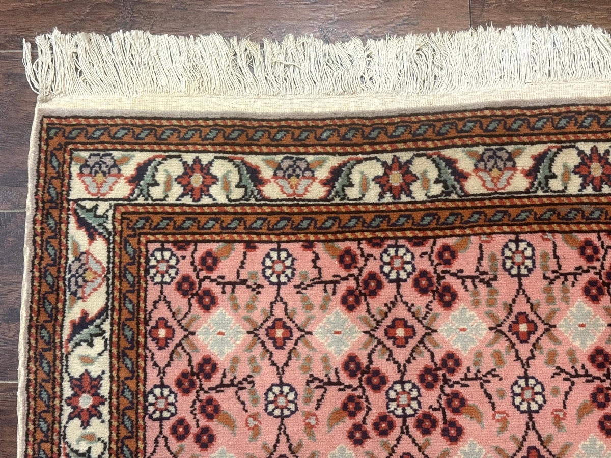 Turkish Sivas Rug 3x4, Pink, Handmade, Wool, Vintage - Jewel Rugs, view 7