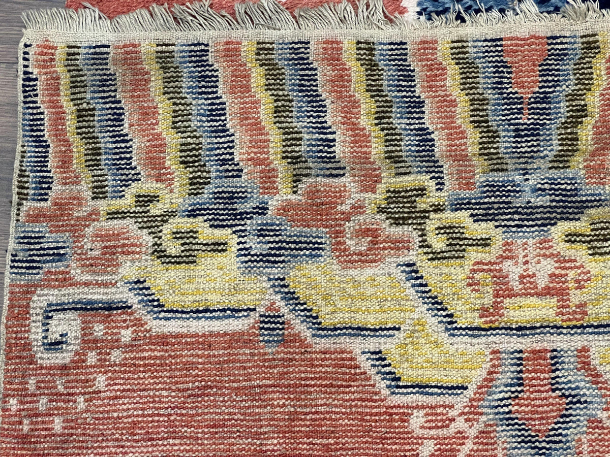 Rare Chinese Ningxia Pillar Rug 3x8, Late Qing Dynasty, 5 Clawed Dragon, Cloud Rainbow Border, Collectible Antique Carpet, Wool Hand Knotted - Jewel Rugs, view 10