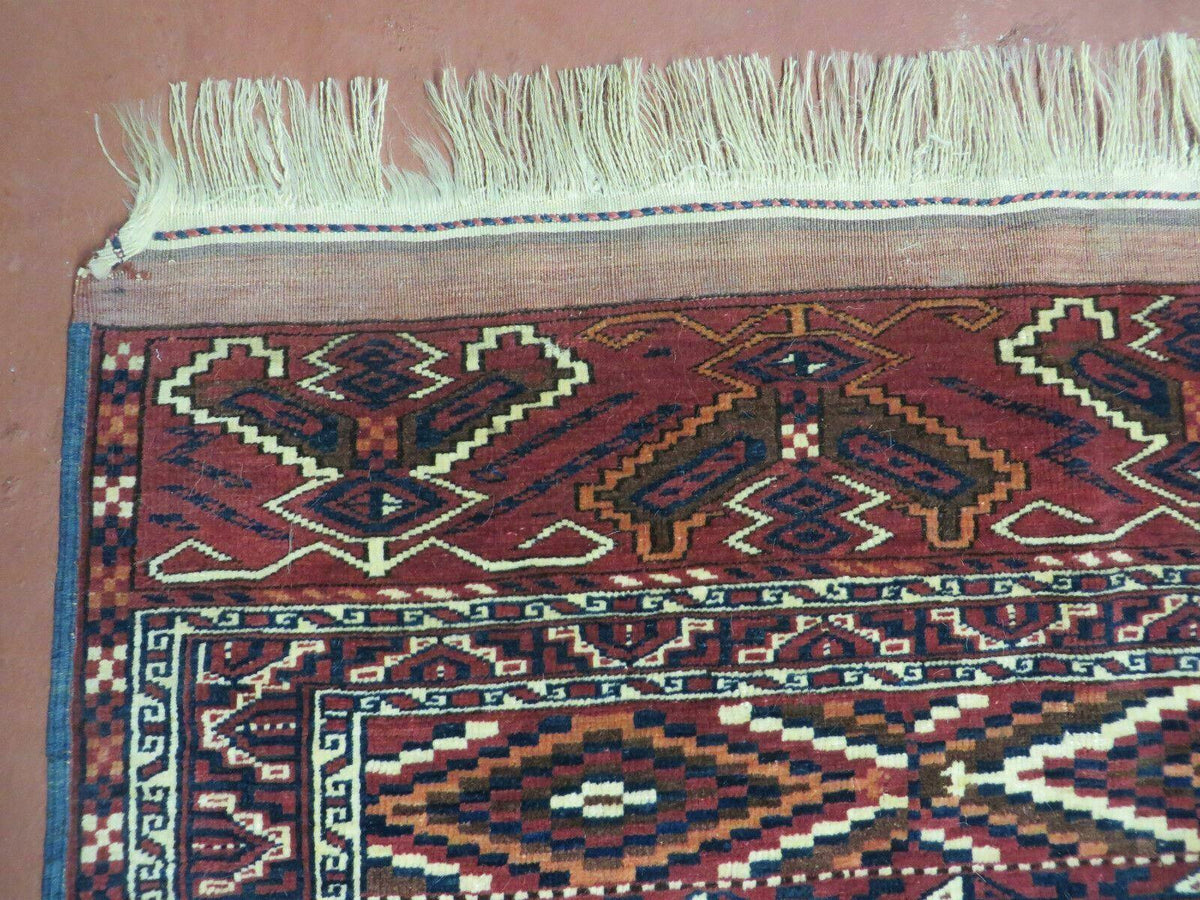 4' X 8' Antique Handmade Russian Bokhara Turkoman Yamud Wool Rug Carpet Nice - Jewel Rugs, view 7