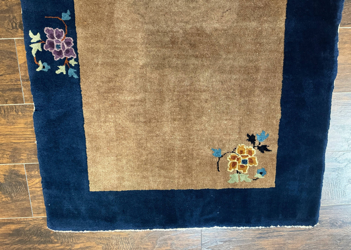 Chinese Rug 3x5, Antique Peking Art Deco Carpet, Simple Design - Jewel Rugs, view 5