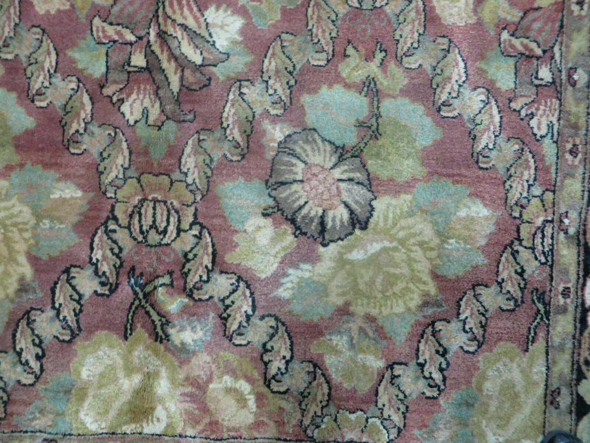 6' X 9' Handmade India Floral Oriental Wool Rug Carpet - Jewel Rugs, view 11