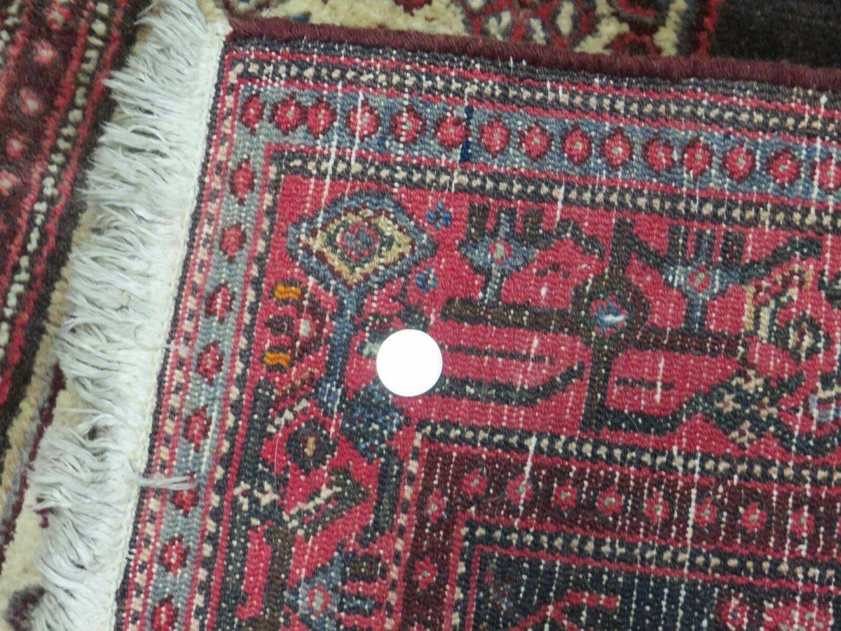 4' X 5' Antique Handmade India Floral Oriental Wool Rug Brown Vegetable Dyes - Jewel Rugs, view 11