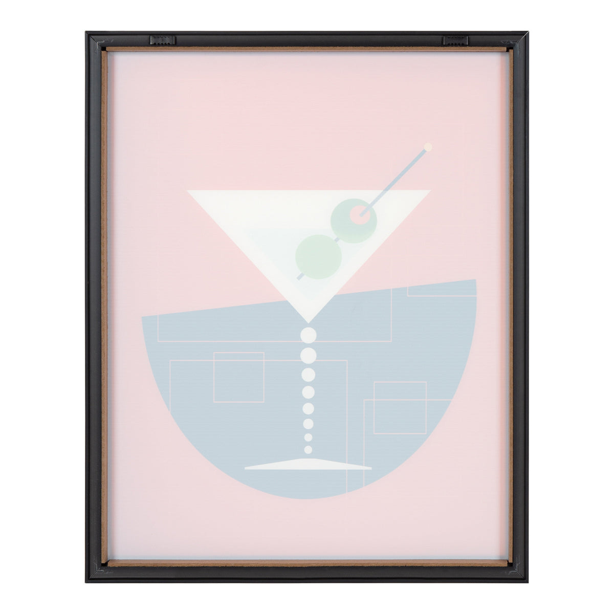 Blake Martini Framed Printed Art by Amber Leaders Designs