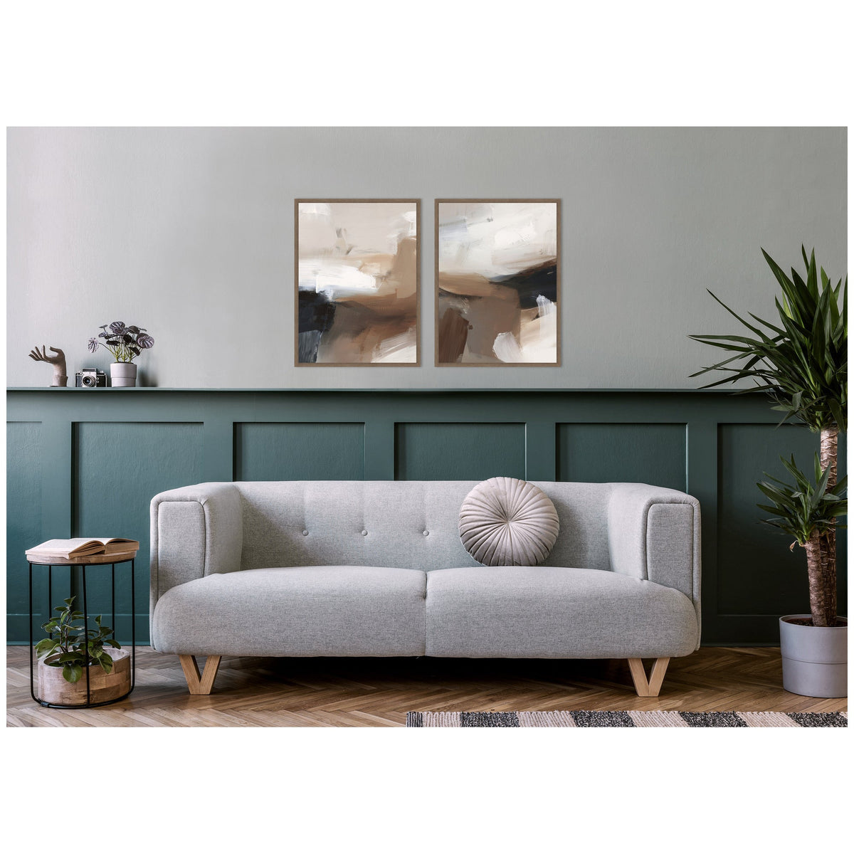 Layered Ground No. 1 & No. 2 2 Piece Framed Canvas Wall Art Set by Amy Lighthall