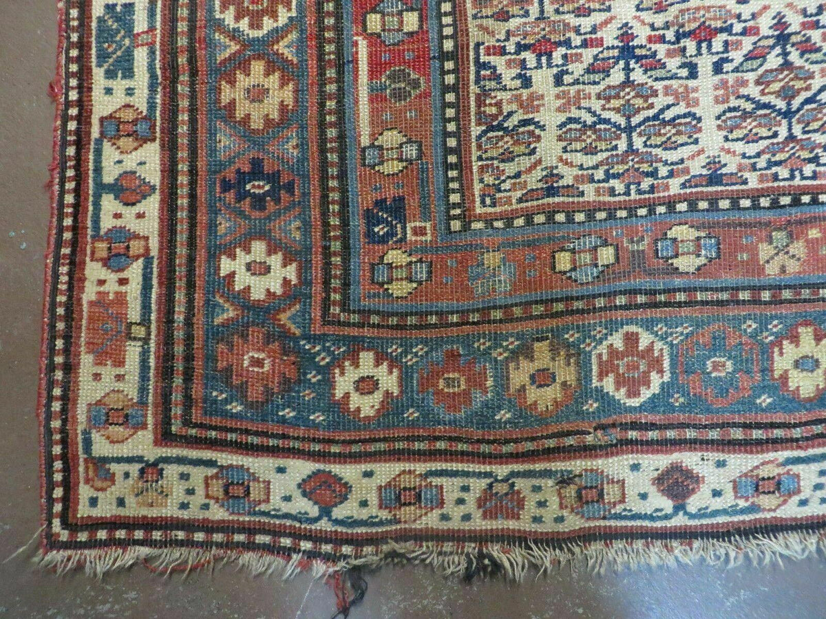 5' X 9' Antique Handmade Caucasian Kuba Wool Rug Veg Dye Runner Nice - Jewel Rugs, view 9