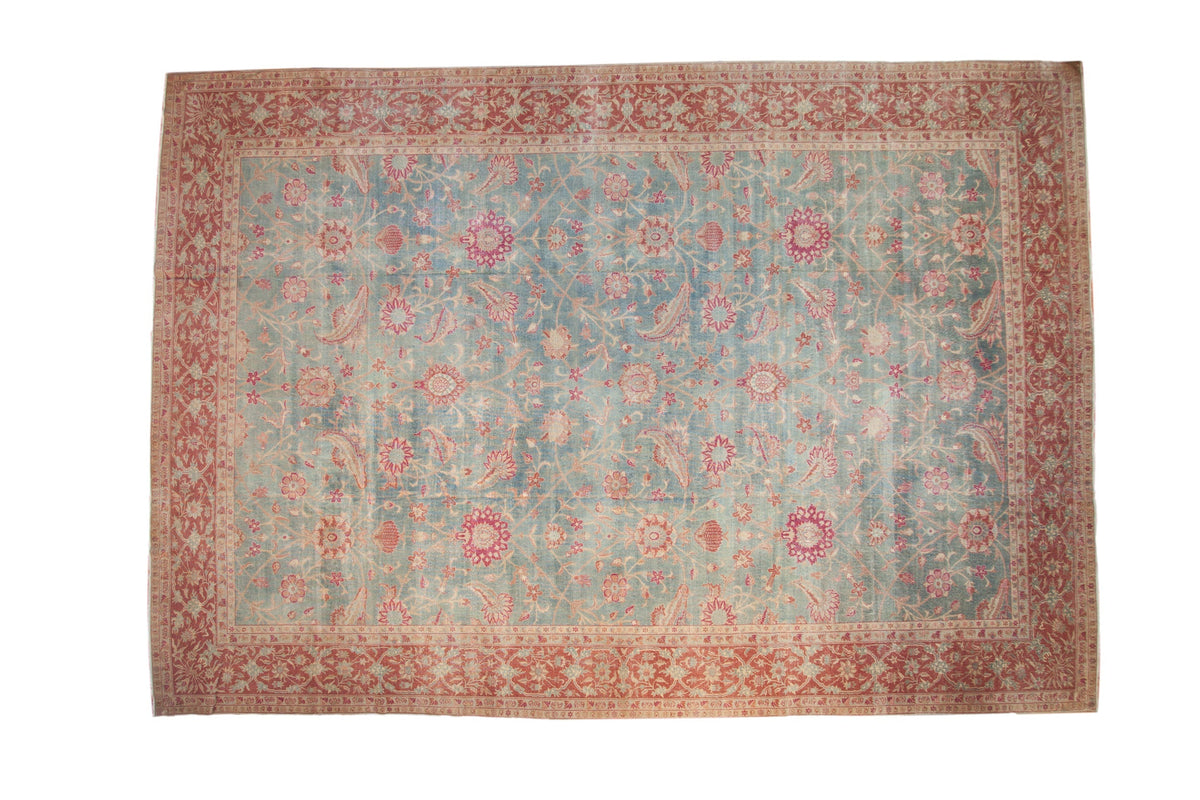 11.5x17 Vintage Distressed Yezd Carpet
