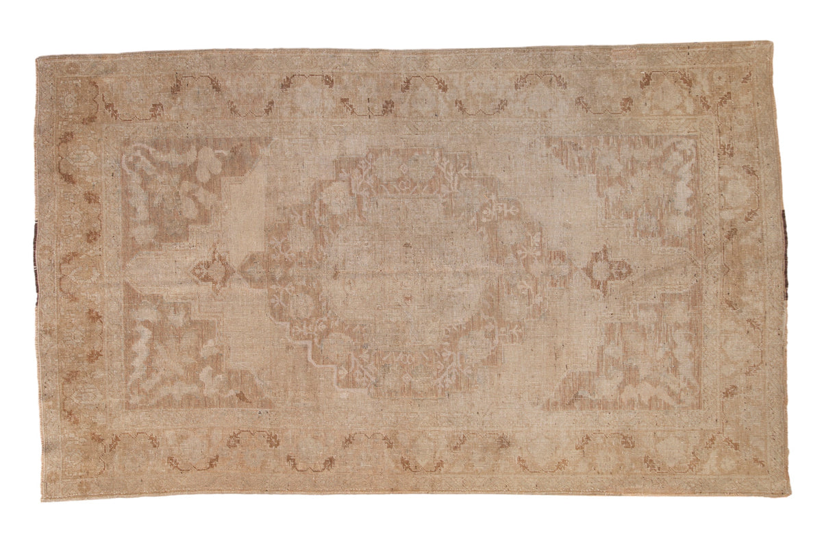 6x10 Vintage Distressed Oushak Carpet