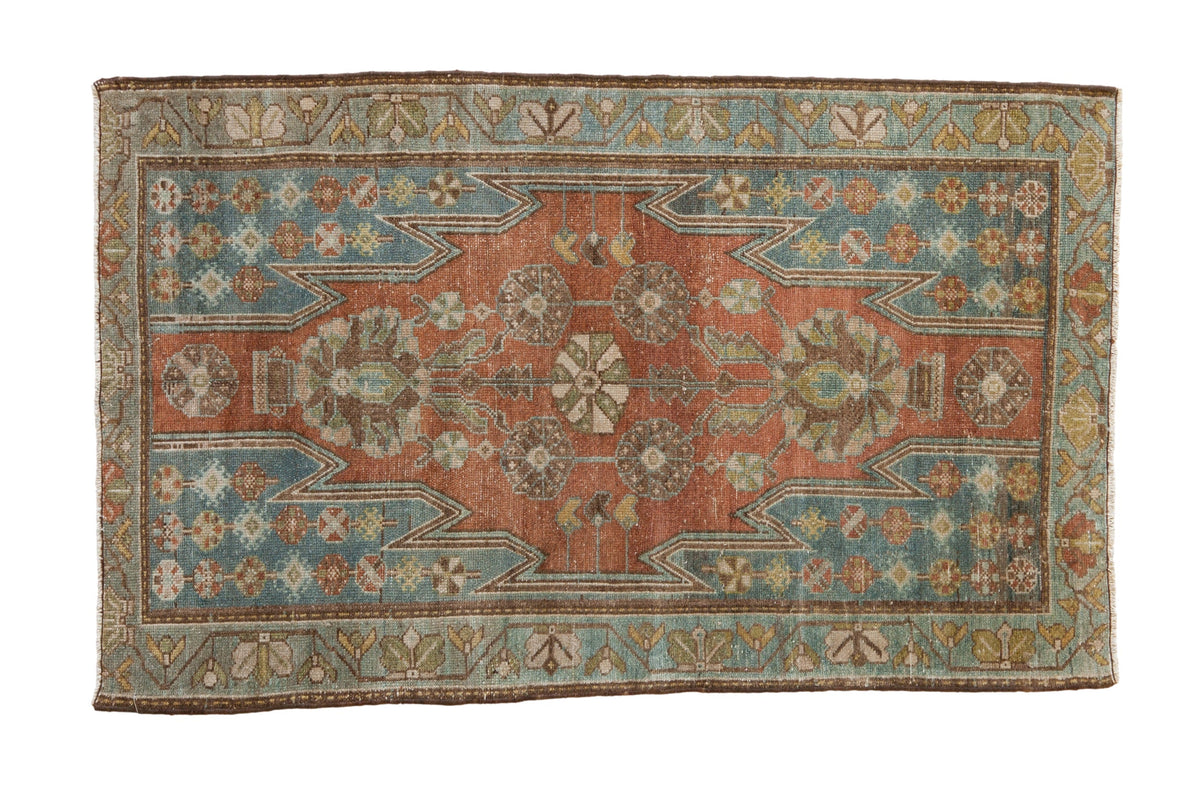 2.5x4 Vintage Distressed Mazlaghan Rug