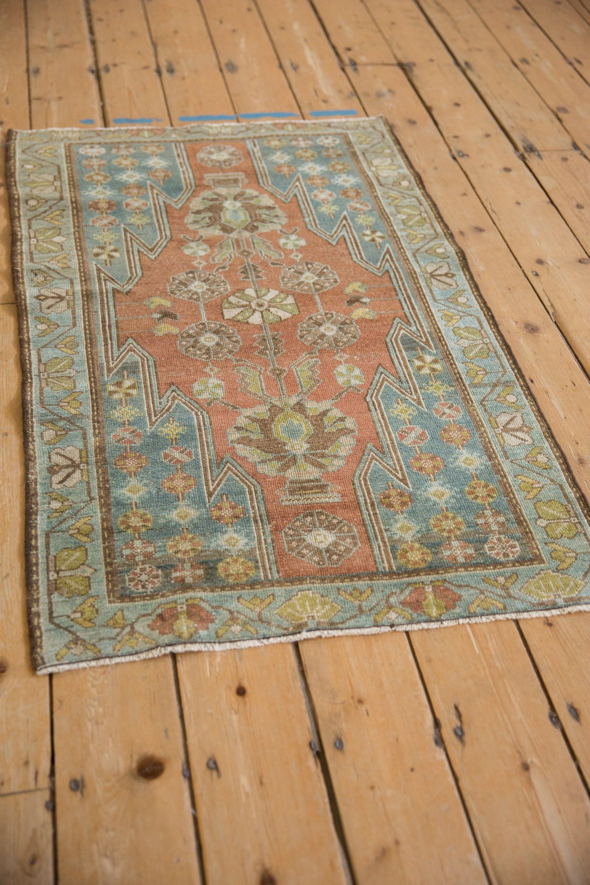 2.5x4 Vintage Distressed Mazlaghan Rug
