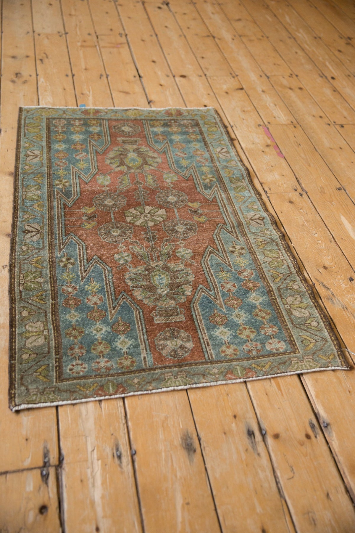 2.5x4 Vintage Distressed Mazlaghan Rug