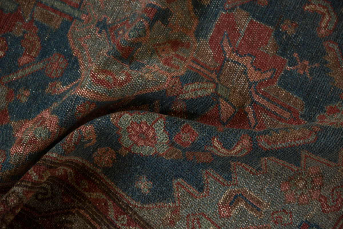 3.5x15.5 Vintage Distressed Malayer Rug Runner