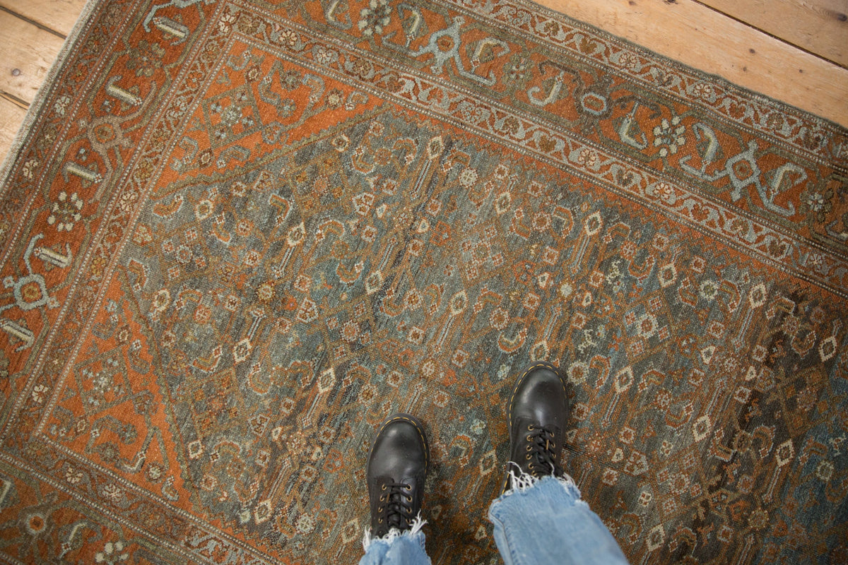 4.5x7.5 Vintage Distressed Malayer Rug
